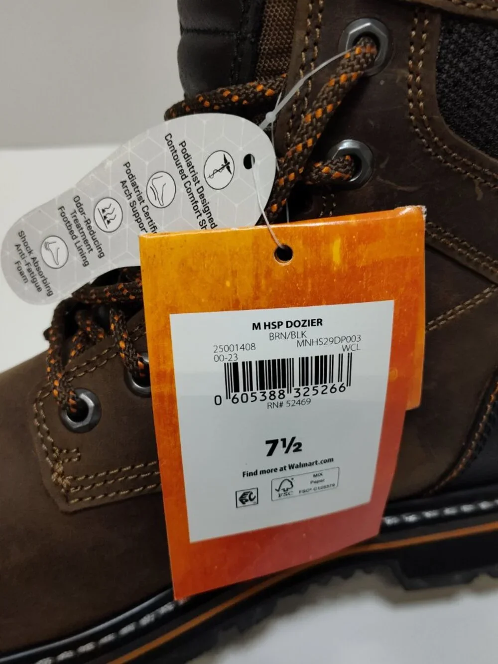 Herman Survivors Dozier Mens 7.5 Steel Toe Leather Work Boots Waterproof NWT